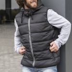 gilet à capuche homme