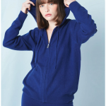 gilet capuche cachemire femme