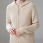 gilet capuche cachemire femme