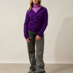 gilet capuche cachemire femme