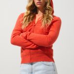 gilet capuche cachemire femme