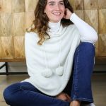 gilet capuche cachemire femme