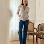 gilet capuche cachemire femme