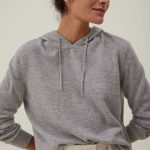 gilet capuche femme cachemire