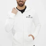 hoodie blanc homme