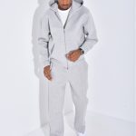 hoodie gris homme