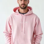 hoodie rose homme