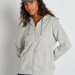 hoodie zippé femme