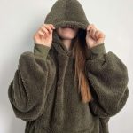 plaid à capuche femme
