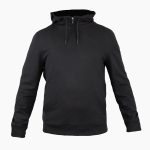 pull noir a capuche