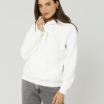 sweat à capuche blanc femme