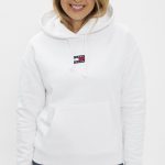sweat à capuche blanc femme