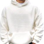 sweat à capuche blanc homme