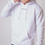 sweat à capuche blanc homme