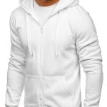 sweat a capuche blanc homme