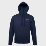 sweat a capuche bleu marine