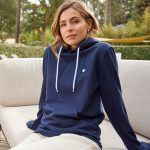 sweat a capuche bleu marine