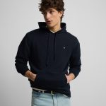sweat a capuche bleu marine
