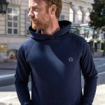 sweat a capuche bleu marine