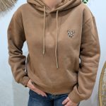 sweat a capuche marron