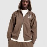 sweat a capuche marron