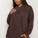 sweat a capuche marron