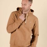sweat a capuche marron