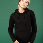 sweat a capuche noir femme