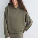 sweat à capuche oversize femme