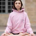 sweat a capuche rose