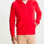 sweat a capuche rouge