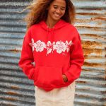 sweat a capuche rouge