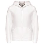 sweat blanc a capuche