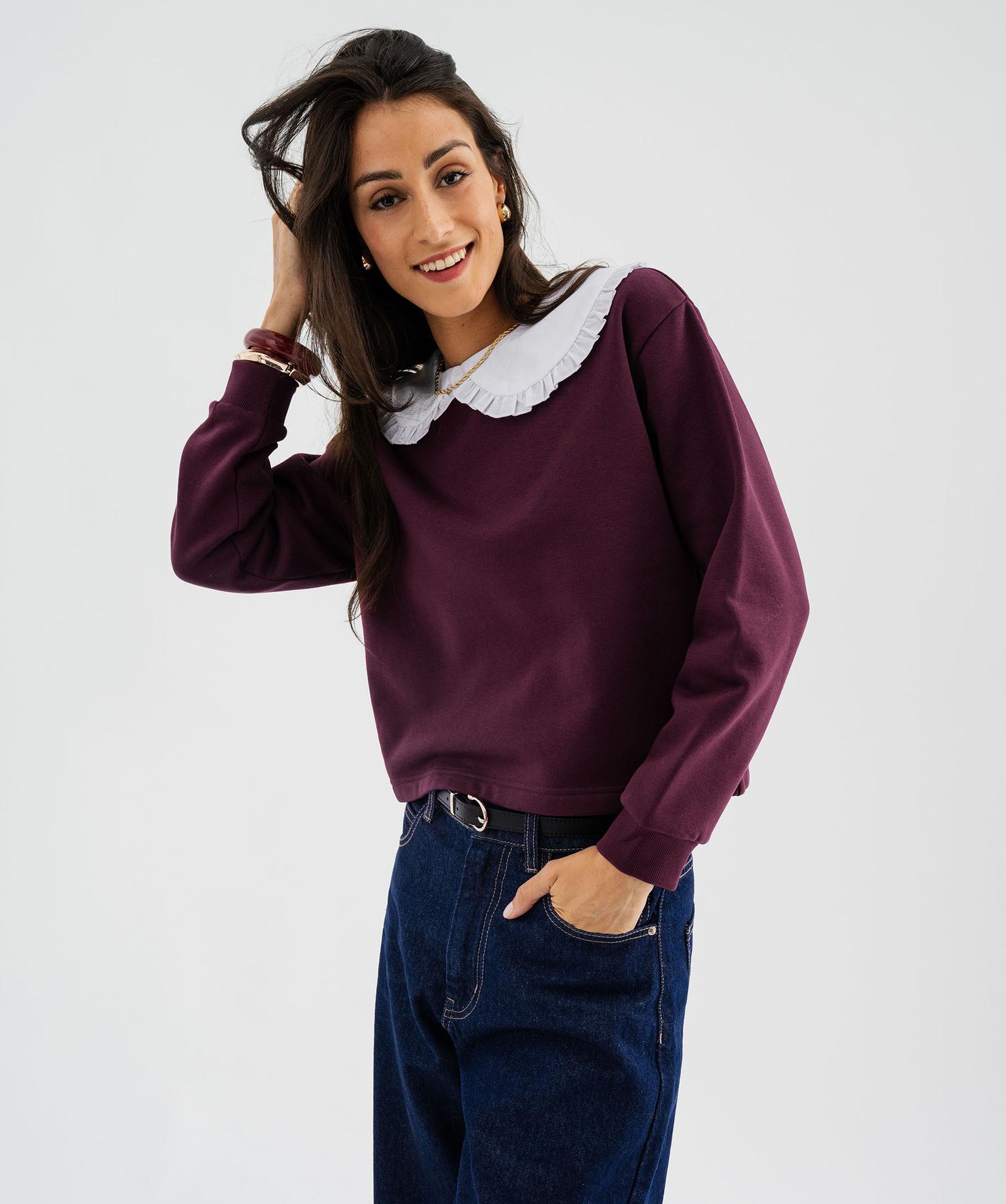 sweat-bordeaux-femme-442uvt-1.jpg sweat bordeaux femme – Image 1