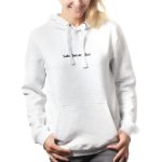 sweat capuche blanc femme