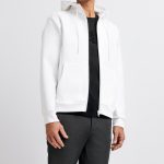 sweat capuche blanc homme