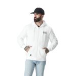sweat capuche blanc homme