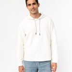 sweat capuche blanc homme