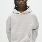 sweat capuche gris