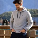 sweat capuche gris