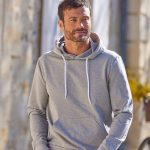 sweat capuche gris