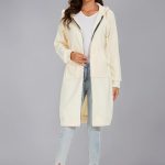sweat capuche long femme