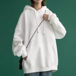 sweat capuche long femme