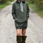 sweat capuche long femme