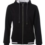sweat capuche noir femme