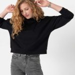 sweat capuche noir femme