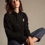 sweat capuche noir femme