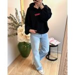 sweat capuche noir femme