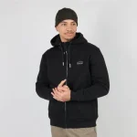 sweat capuche noir homme