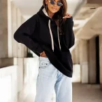 sweat capuche oversize femme
